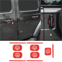 For 2018+ Jeep Wrangler JL 4-Door Version Exterior Door Handle Bowl Sticker Trim Cover (5 pcs) RT-TCZ