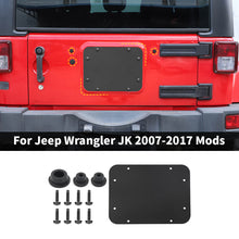 For 2007-2018 Jeep Wrangler JK Rear Tailgate Exhaust Plate & Rubber Plug Screw Trim RT-TCZ
