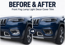 For 2019+ Jeep Cherokee Overland Latitude Limited Front Fog Lamp Light Bezels Trim RT-TCZ