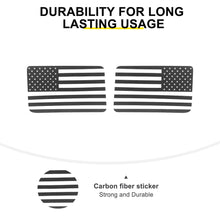 For 2011-2018 Wrangler JK Rear Window Sticker Trim US Flag Decal（2 pcs） RT-TCZ