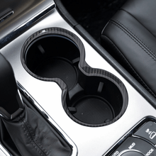 For 2016-2021 Jeep Grand Cherokee Gear Shift Panel & Cup Holder Cover Trim Ring Bezels RT-TCZ