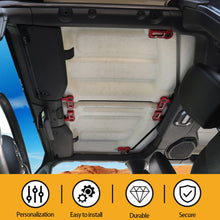 For 2018+ Jeep Wrangler JL & Gladiator JT Aluminum Top Hardtop Removal Switch Cover Trim RT-TCZ