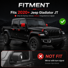 For 2020+ Jeep Gladiator JT 4-Door – 25PCS Exterior Full Set Trim Kit - Hood, Door, Hinge & Handle Mirrior Cover RT-TCZ