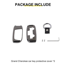 For 2015+ Jeep Renegade/2014-2020 Grand Cherokee/2017+ Compass Black Key Fob Cover Case (2 Pcs) RT-TCZ