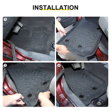 For 2007-2018 Jeep Wrangler JK 2-Door Version Original Front Row Double Hole Floor Mat Foot Mats (2 pcs) RT-TCZ