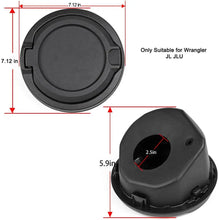 For 2018+ Jeep Wrangler JL JLU 2/4 Door Gas Cap Cover No Locking Fuel Tank Black RT-TCZ