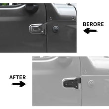 For 2018+ Jeep Wrangler JL & Gladiator JT  US Flag Inner &Outler Car Door Hinge Trim Original Accessories 2/4-Door RT-TCZ