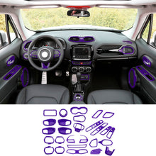 For 2016-2018 Jeep Renegade 31pcs Full Set Interior Decoration Trim Kit Cover RT-TCZ