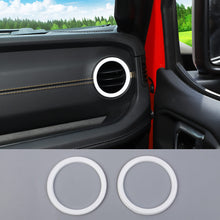 For 2024+ Jeep Wrangler JL & Gladiator JT Instrument Panel Air Conditioning Vent Trim Ring 2PCS Style A RT-TCZ