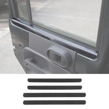 RT-TCZ Carbon Fiber Interior Window Decor Strips Cover Trim For Jeep Wrangler JK 2007-2010 Accessories