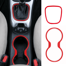For 2017-2020 Jeep Compass Center Console Shifter & Cup Holder Trim Ring Cover Kit