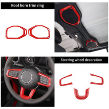 For 2018-2023 Jeep Wrangler JL / Gladiator JT 4 Door--47PCS Inner Center Console, Door, and Roof Cover Trim Kit Set RT-TCZ