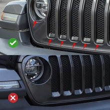 For 2018-2023 Jeep Wrangler JL Front Grille Inserts & Angry Bird Style Headlight Bezels Cover Trim Premium Edition RT-TCZ