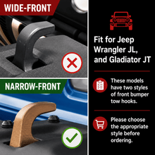 For 2024+ Jeep Wrangler JL & Gladiator JT Exterior Front Grille Inserts Headlight Trim Ring & Tow Hook Protective Cover (11 pcs) RT-TCZ