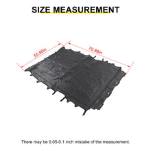 For 2018+ Jeep Wrangler JLU 4-Door Sunshade Mesh Sun Shade Top UV Protection Bikini Top Full Length with PU Leather RT-TCZ