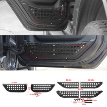 For 2018+ Jeep Wrangler JL & Gladiator JT Front Side Door Mesh Pocket Storage Box (4 pcs)