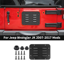 For 2007-2018 Jeep Wrangler JK Rear Tailgate Exhaust Plate & Rubber Plug Screw Trim RT-TCZ