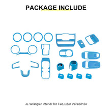 For 2018-2023 Jeep Wrangler JL & Gladiator JT Interior Center Console Trim Cover Kit (24 pcs) RT-TCZ