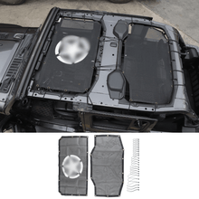 For 2018+ Jeep Wrangler JL JLU 4 Door Sunshade Top Mesh Cover UV Blocker Bikini Screen RT-TCZ