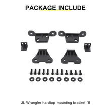 For 2018+ Jeep Wrangler JL / Gladiator JT Hard Top Mounting Brackets Kit （6 pcs） RT-TCZ