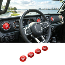 For 2018+ Jeep Wrangler JL / Gladiator JT 4 x Dashboard Air Conditioning Vent Trim Cover Aluminium Alloy RT-TCZ
