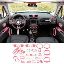 For 2016-2018 Jeep Renegade 31pcs Full Set Interior Decoration Trim Kit Cover RT-TCZ