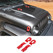 For 2018+ Jeep Wrangler JL & Gladiator JT Hood Hinge Latch Lock Catch Cover Trim Accessories 4PCS RT-TCZ