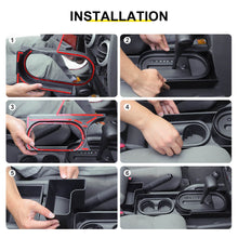 For 2007-2010 Jeep Wrangler JK Interior Center Console Gear Shift Cup Holder Storage Box (3 pcs) RT-TCZ