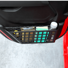 For 2018+ Jeep Wrangler JL & Gladiator JT Front/Rear Door Net Replacement Insert Metal Storage Box Door Map Pocket RT-TCZ