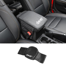 For 2018+ Jeep Wrangler JL JLU & Gladiator JT Center Console Armrest Box Cover Leather Pad with Side Storage Pockets Bag RT-TCZ