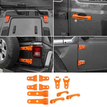 For 2018+ Jeep Wrangler JL 2-Dr 11 x Door Handle/Door & Engine Hood & Spare Tire Bracket Hinge Trim Cover RT-TCZ