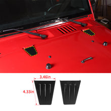 For 2007-2018 Jeep Wrangler JK JKU 2X Engine Hood Hinge Decor Cover Trim RT-TCZ