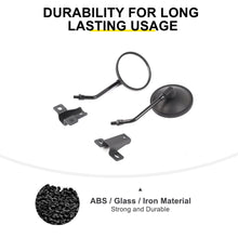 For 2007-2018 Jeep Wrangler JK Side Mirrors Doorless A-Pillar Mount Rear View Mirror (2 pcs) RT-TCZ