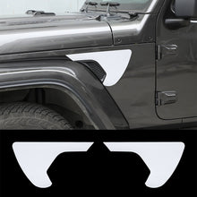 For 2018+ Jeep Wrangler JL & Gladiator JT Exterior Front Leaf Board Fender Air Outlet Sticker Trim Cover (2 pcs) RT-TCZ