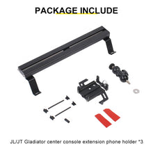 For 2018-2023 Jeep Wrangler JL & Gladiator JT Center Console Expansion Phone Mount Holder（3 pcs） RT-TCZ