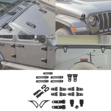 For 2018+ Jeep Wrangler JL 4Door 26 x Exterior Kit Door /Tailgate Hinge Trim ABS RT-TCZ