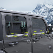 RT-TCZ Stainless Steel Door Window Bottom Strips Cover For Jeep Wrangler JL JLU JT 2/4Door 2018+ Accessories
