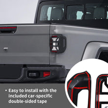 For 2018+ Jeep Gladiator JT Car Rear Halogen Lamp Taillight & Front Headlight Decor Cover Trim Kit (6 pcs) RT-TCZ