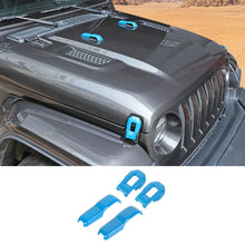 For 2018+ Jeep Wrangler JL & Gladiator JT Hood Hinge Latch Lock Catch Cover Trim Accessories 4PCS RT-TCZ