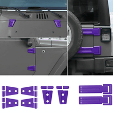 For 2007-2018 Jeep Wrangler JK 2-Door/Hood/Tailgate Hinge Trim Cover (8 pcs) RT-TCZ