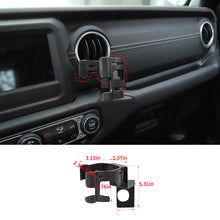 For 2018-2023 Jeep Wrangler JL Gladiator JT Multi-Function Drink Cup Phone Holder, 2 in 1 Bolt-on Stand Bracket Organizer RT-TCZ