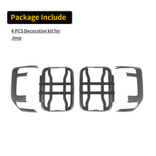 For 2018+ Jeep Gladiator JT Exterior LED Rear Tail Light Guards Cover Trim (4 pcs)