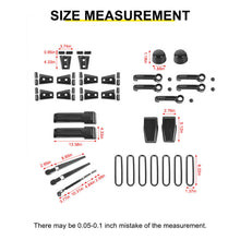 For 2007-2018 Jeep Wrangler JK 4-Door Version Full Set Exterior Decoration Hinges Trims Cover Kit (31 pcs) RT-TCZ
