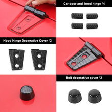 For 2007-2018 Jeep Wrangler JK Engine Hood Rubber Head Hood Hinge Cover Trim Kit (4 pcs) RT-TCZ