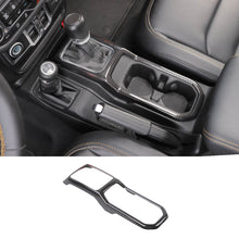 For 2018+ Jeep Wrangler JL & Gladiator  JT Interior Center Console Water Cup Holder Gear Shift Panel Frame Trim Cover RT-TCZ