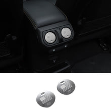 For 2018+ Jeep Wrangler JL / Gladiator JT 2 x Armrest Box Rear Air Vent Trim Aluminum Alloy RT-TCZ