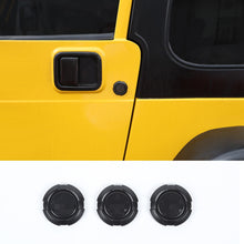 For Jeep Wrangler JK JL JT TJ Exterior Car Door Key Jack Socket Trim Cover (3 pcs) RT-TCZ