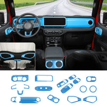 For 2024+ Jeep Wrangler JL & Gladiator JT Interior Center Console Full Set Trim Cover Kit (18 pcs) RT-TCZ