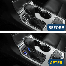 For 2016-2021 Jeep Grand Cherokee Gear Shift Panel & Cup Holder Cover Trim Ring Bezels RT-TCZ