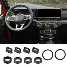 For 2024+ Jeep Wrangler JL & Gladiator JT Aluminum Air Vent & Center Console Control Trim Cover Kit RT-TCZ
